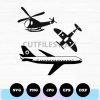 airplanes and helicopter svg png eps dxf jpg