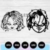 chucky and tiffany svg png