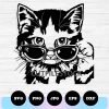 cool cat sunglasses svg png