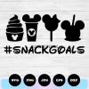 disney snack goals svg silhouette