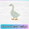 goose embroidery design