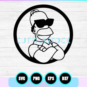 homer sunglasses svg