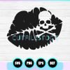 skull lips svg file