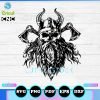 viking skull face svg