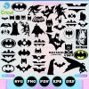 batman svg silhouette bundle