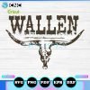 wallen bull skull svg