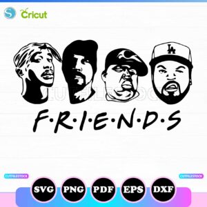 hip hop friends svg
