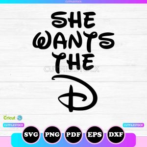 she wants the d svg
