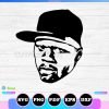 50 cent svg silhouette