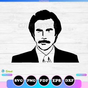 anchorman svg silhouette