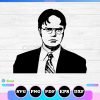 dwight schrute svg silhouette