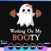 ghost gym working on my booty svg