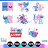 Stitch Valentine Svg Bundle
