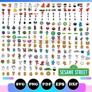 Sesam Street Svg Bundle