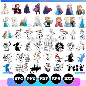 frozen svg bundle