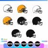 American-Footballer-Helmets-SVG