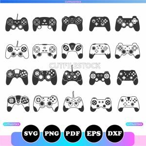 Game-controller-SVG-Gaming-silhouettes-