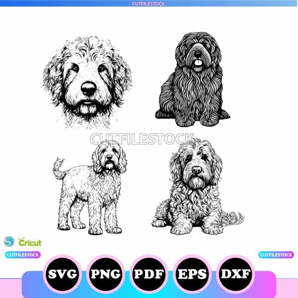 Labradoodle Svg Bundle SVG, PNG, EPS, Cricut, Dog Svg