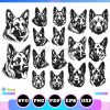 german shepherd -Cricut-PEEKING-DOG-Silhouette-svg,png,pdf,eps